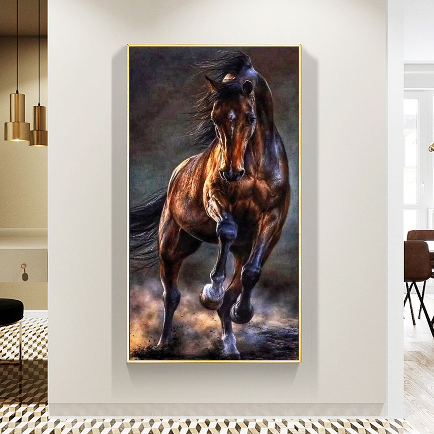 Horse - Full Round Diamond Painting - 70x40cm