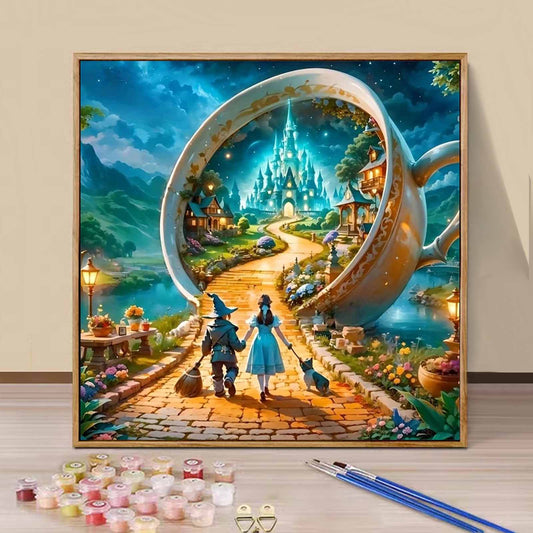 Castle- Paint by Numbers -40x40cm