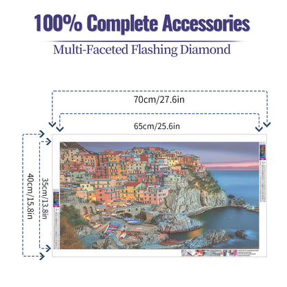 Port City - Full Round Diamond Painting - 70x40cm