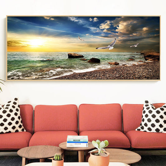 Beach- Full Round Diamond Painting - 90x40cm