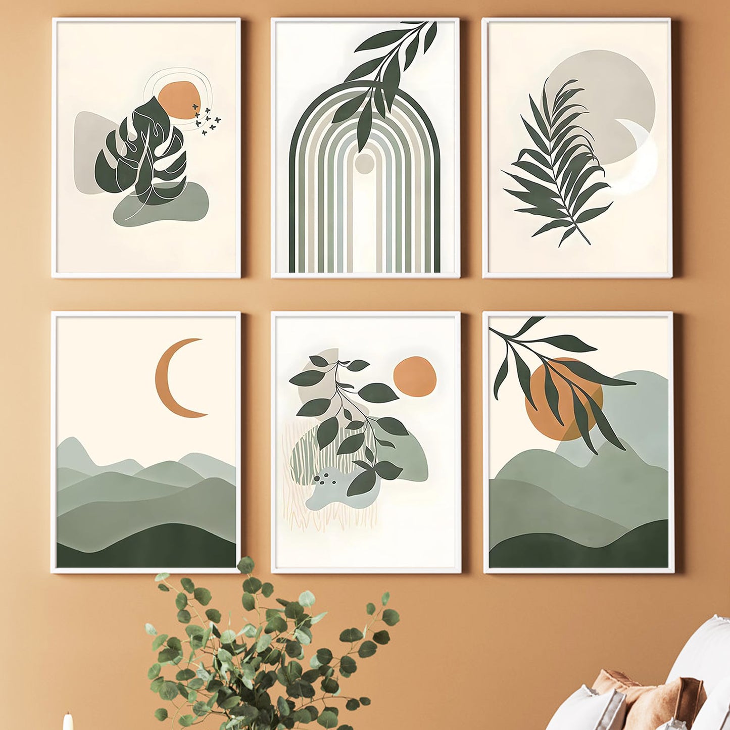 Plants - Painting with Numbers -20x30cm-6pcs/set