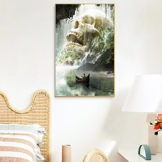 Skeleton ship- Full Round Diamond Painting - 40x60cm