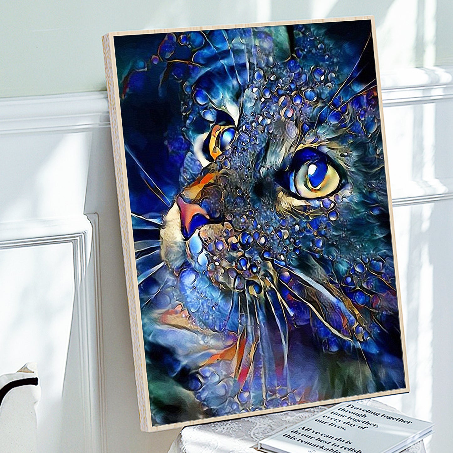 Cat - Full Round Diamond Painting Kits - 30x40cm