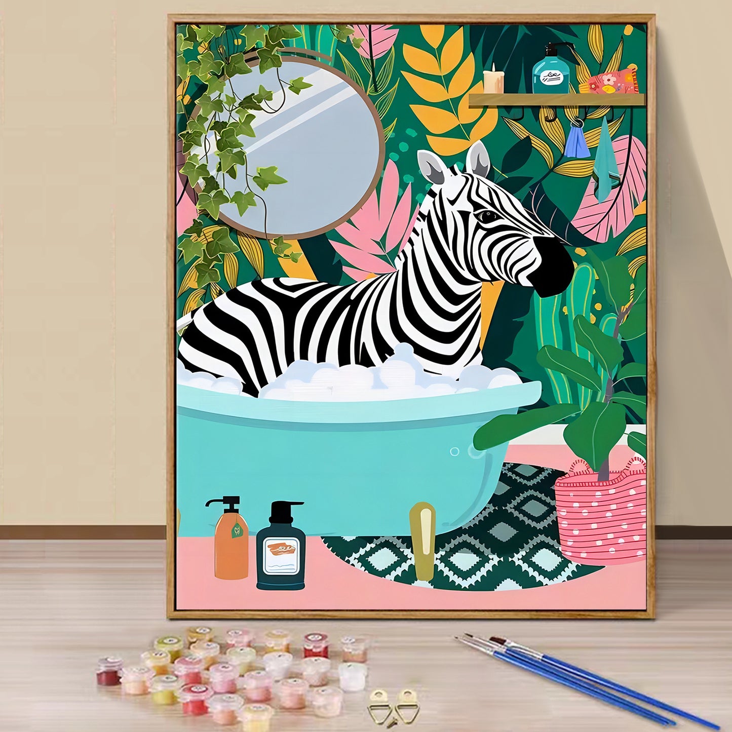 Zebra - Painting with Numbers -40x50cm