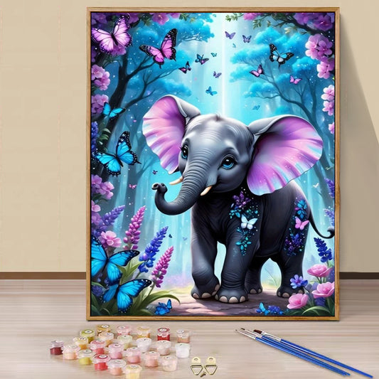Elephant- Paint by Numbers -40x50cm