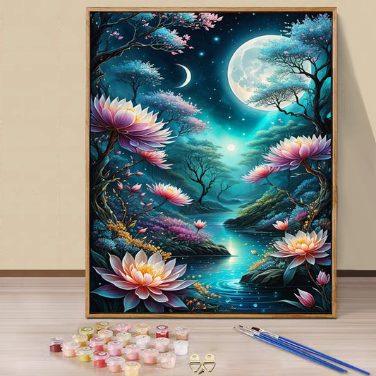 Moon- Paint by Numbers -40x50cm