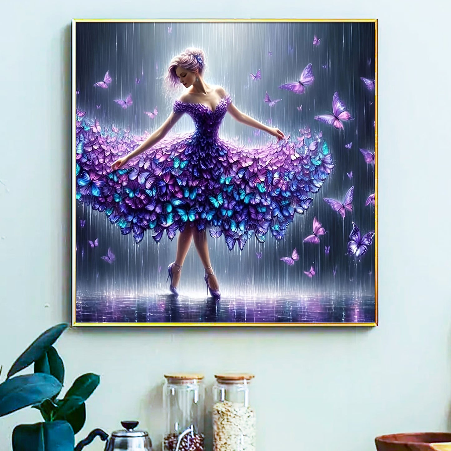 Girlish - Painting by Numbers -40x40cm