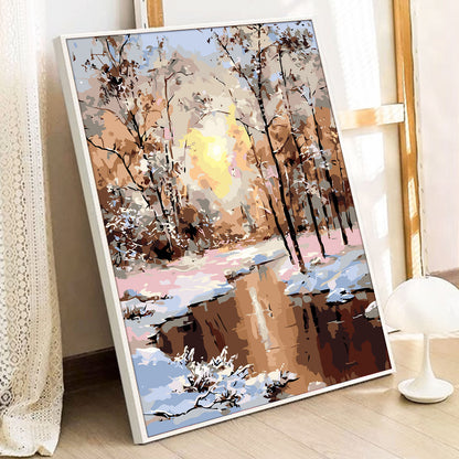 Winter Forest - Painting with Numbers -40x50cm