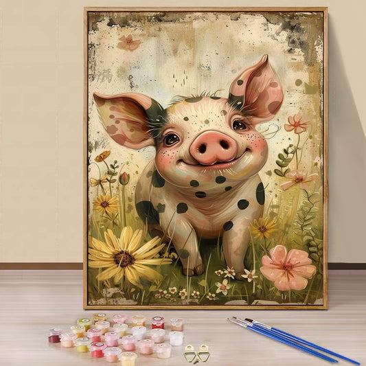 Pig  - Paint by Numbers -40x50cm