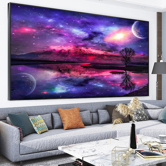 Starry Sky - Full Round Diamond Painting Kits - 70x40cm