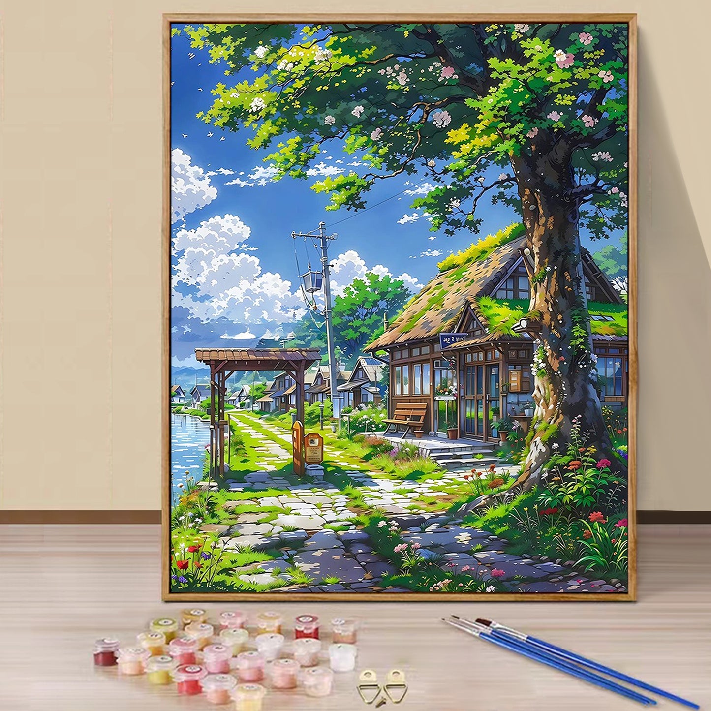 Village- Paint by Numbers -40x50cm
