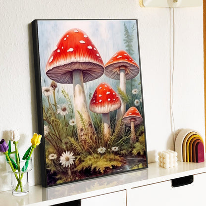 Mushroom - Painting with Numbers -30x40cm