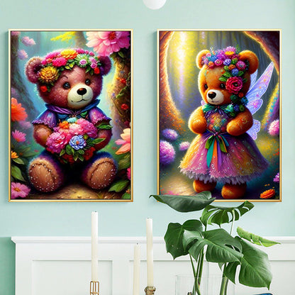 Couple Bears - Full Round Diamond Painting - 30x40cm - T211