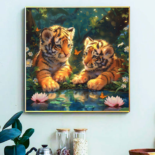 Tiger- Painting by Numbers -40x40cm