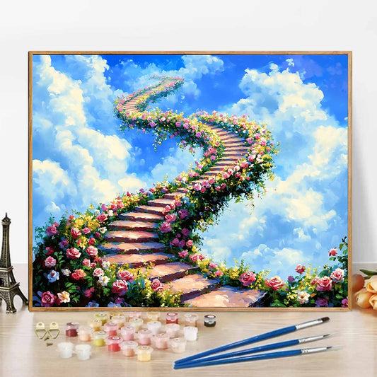 Staircase - Paint by Numbers -50x40cm