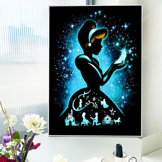 Disney princesses- Full Round Diamond Painting - 30x40cm