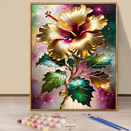 Hibiscus- Paint by Numbers -40x50cm