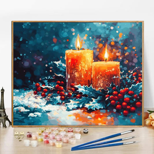 Candle- Paint by Numbers -50x40cm