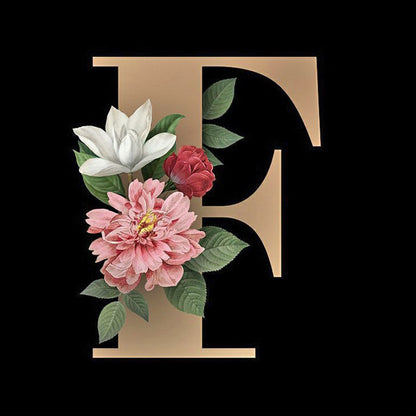 26 Alphabet - Full Round Diamond Painting - 30x30cm