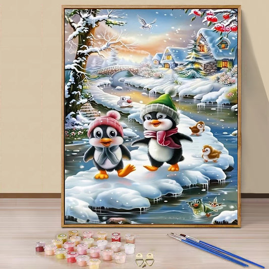 Penguin- Paint by Numbers -40x50cm