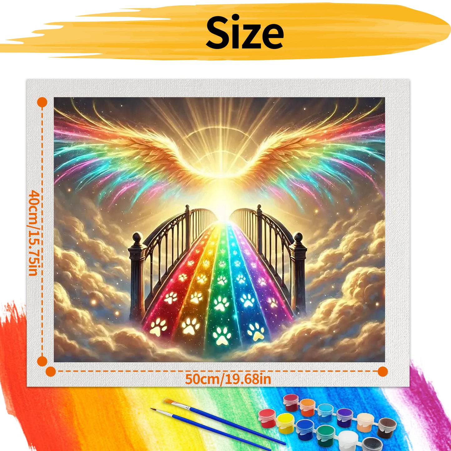 Cloud Bridge- Paint by Numbers -50x40cm