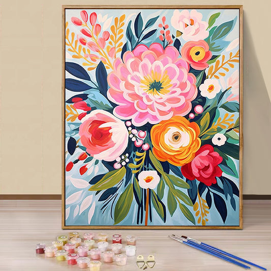 Flower- Paint by Numbers -40x50cm