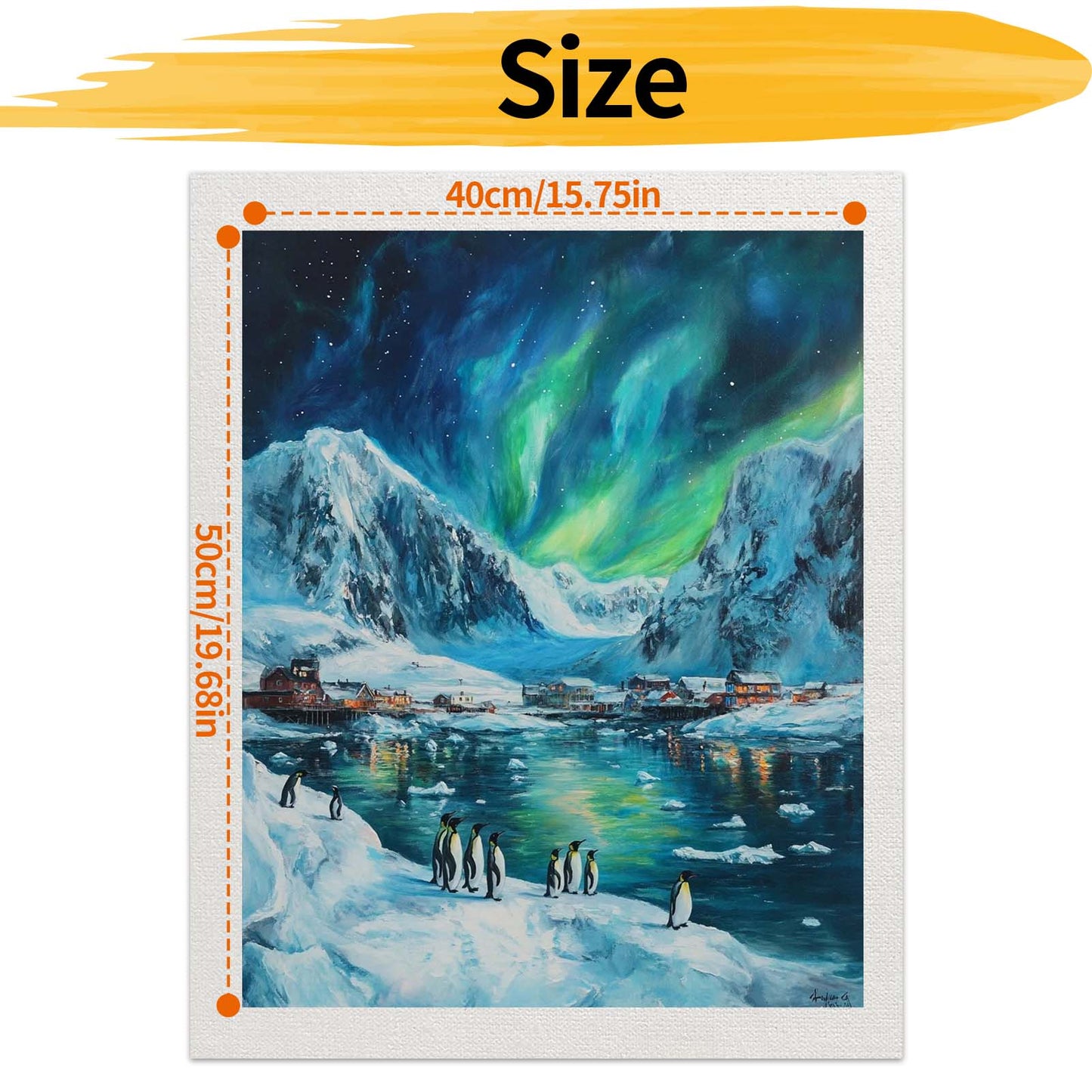 Green Aurora- Paint by Numbers -40x50cm
