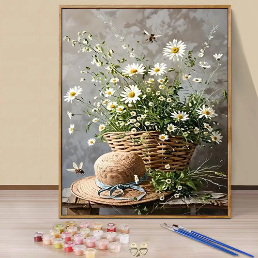 Daisy flowers  - Paint by Numbers -40x50cm