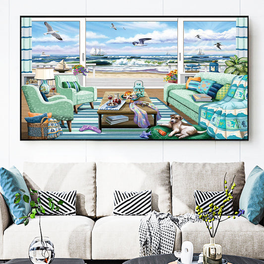 Afternoon - Full Round Diamond Painting - 70x40cm