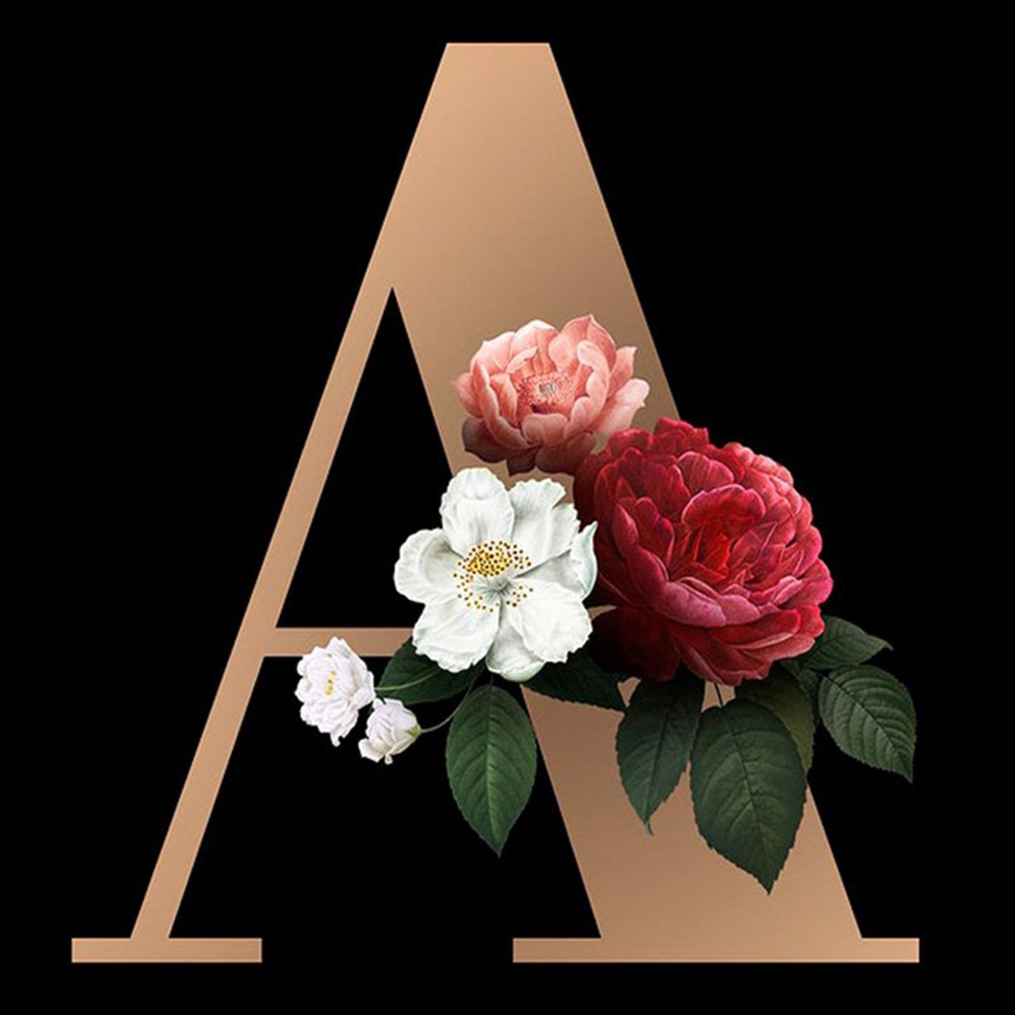 26 Alphabet - Full Round Diamond Painting - 30x30cm