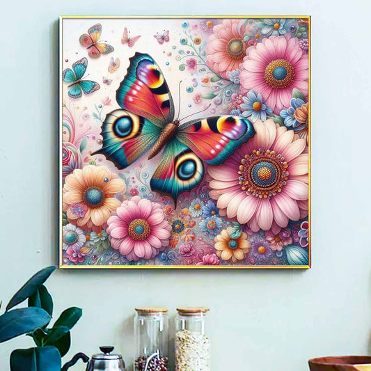 Butterfly - Painting by Numbers -40x40cm