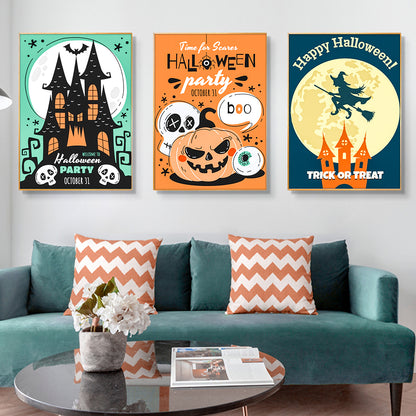 Hallowen- Painting with Numbers -20x30cm -6 pack