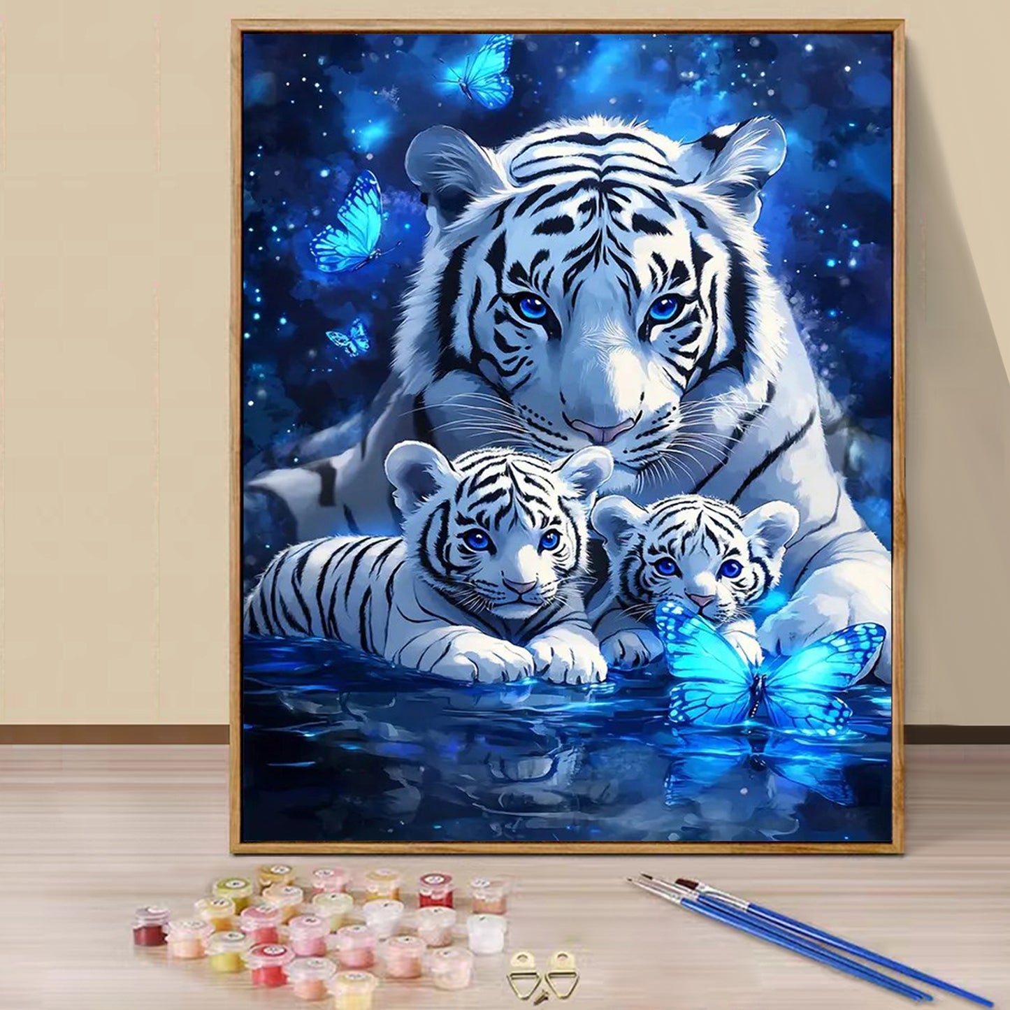 White tiger- Paint by Numbers -40x50cm