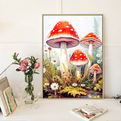 Mushroom - Full Round Diamond Painting - 30x40cm