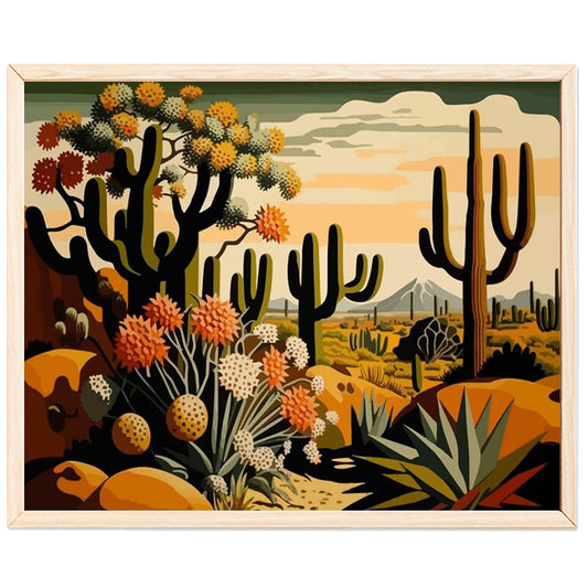 Cactus - Painting with Numbers -40x50cm