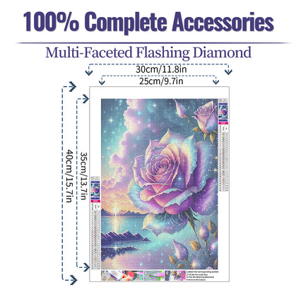 Rose - Full Round Diamond Painting - 30x40cm