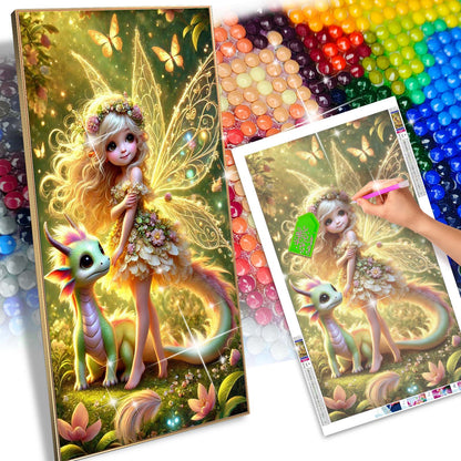 Girl - Full Round Diamond Painting - 70x40cm