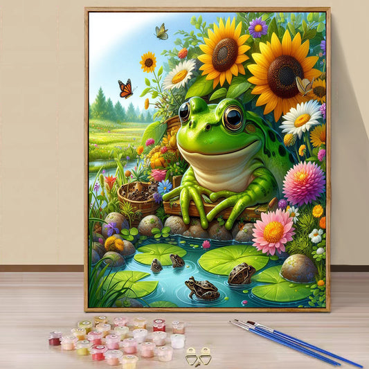 Frog- Paint by Numbers -40x50cm