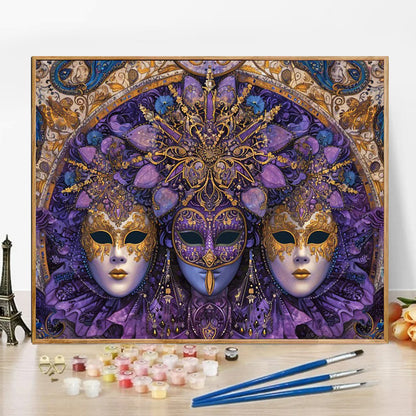 Mask - Paint by Numbers -50x40cm