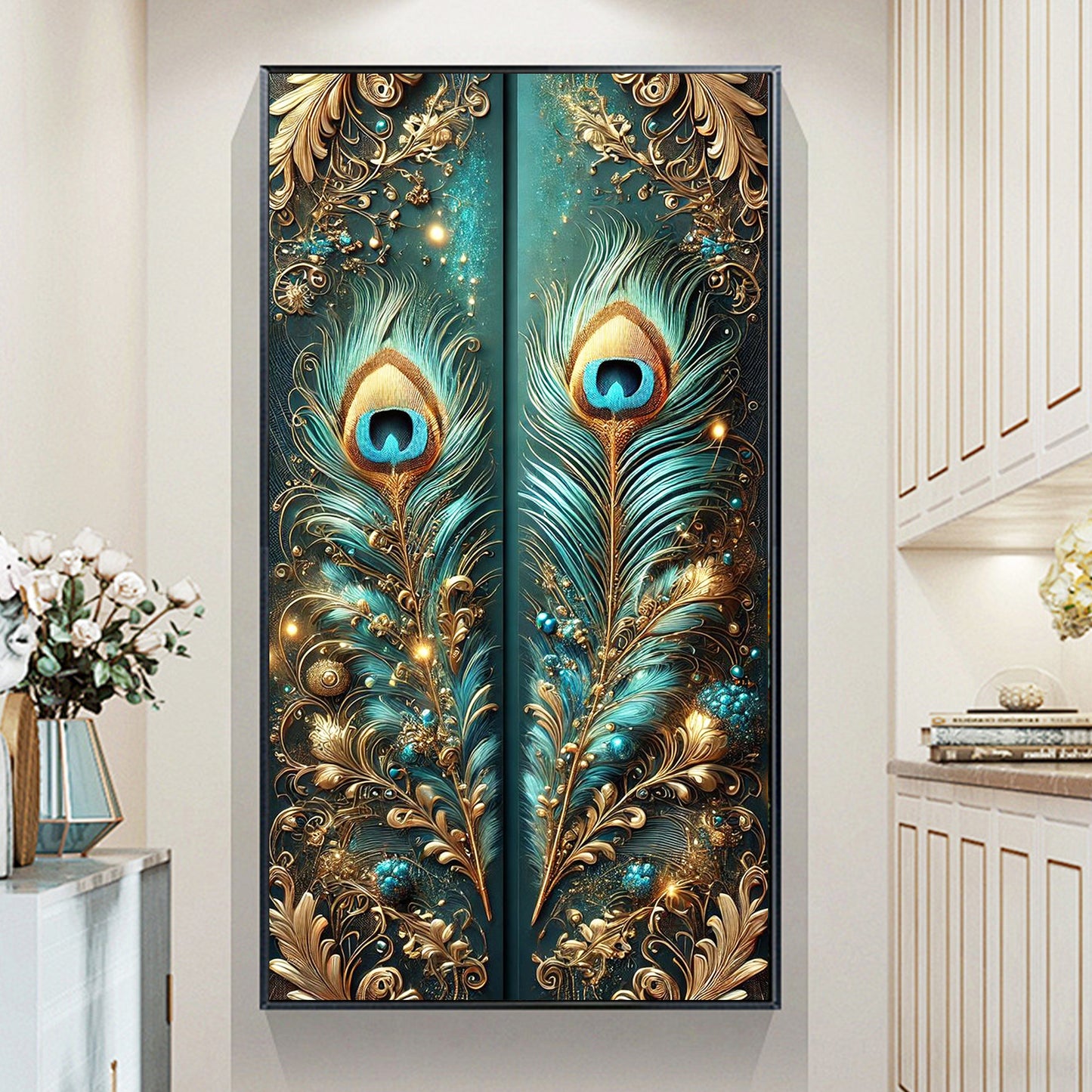 Feather- Full Round Diamond Painting - 40x70cm