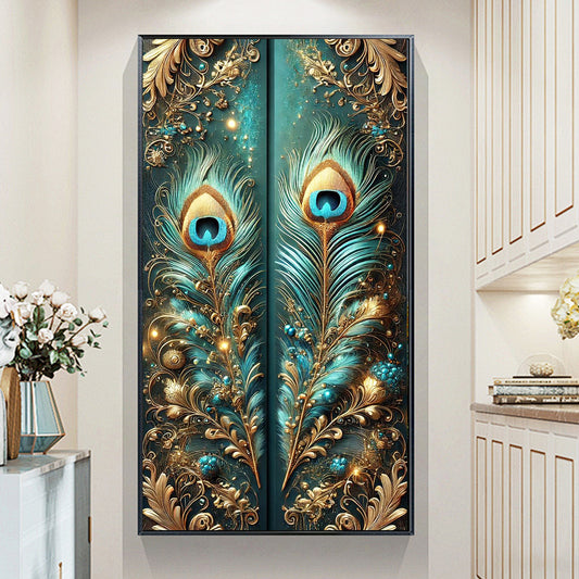 Feather- Full Round Diamond Painting - 40x70cm