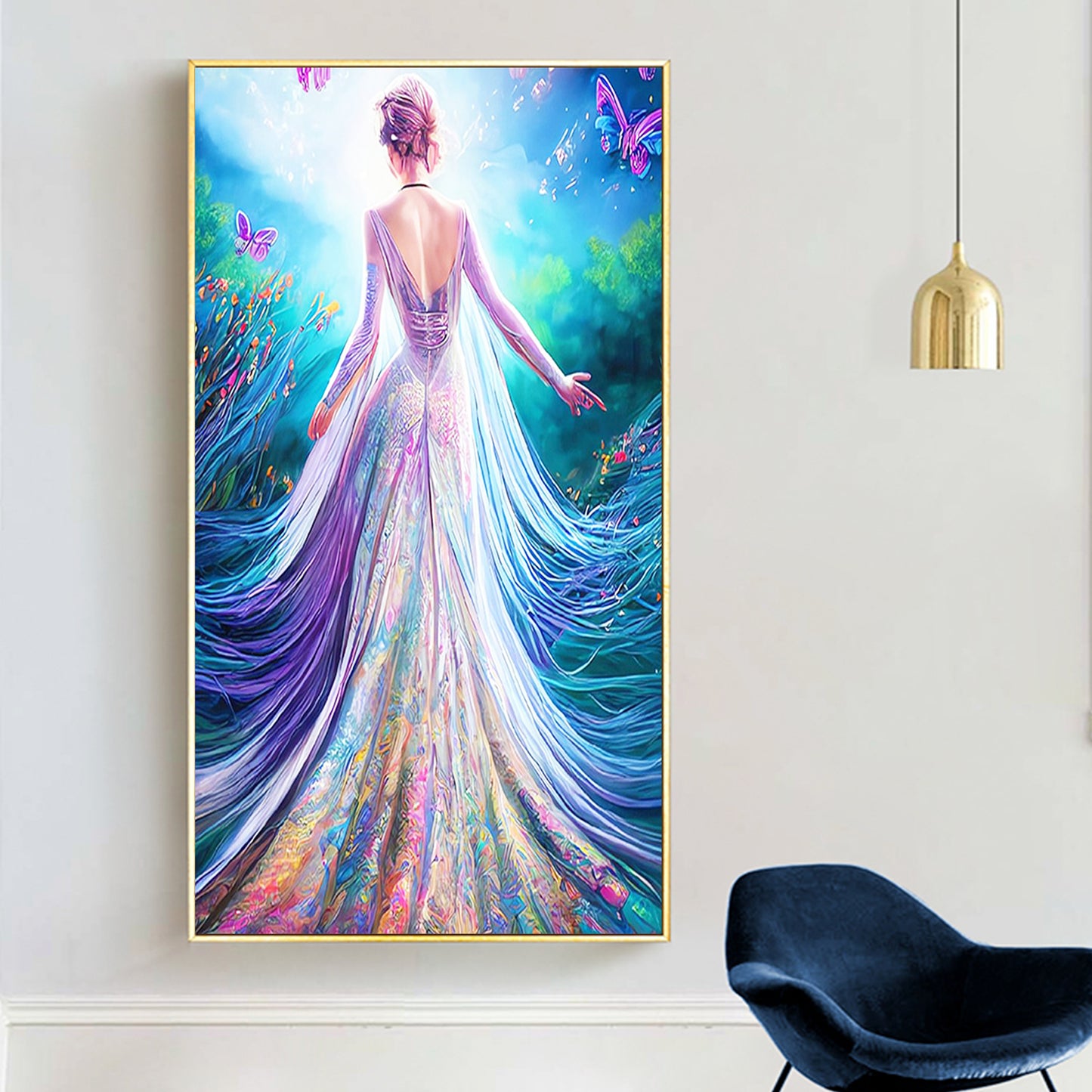 Girl - Full Round Diamond Painting - 70x40cm