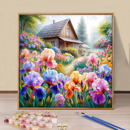 Cottage- Paint by Numbers -40x40cm