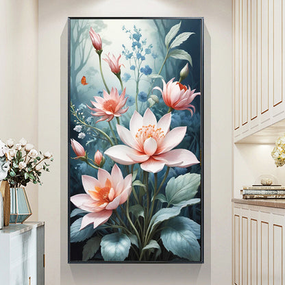 Lotus- Full Round Diamond Painting - 40x70cm