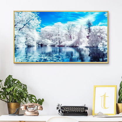 Cypress forest - Full Round Diamond Painting - 70x40cm