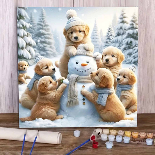 Dog- Paint by Numbers -40x40cm
