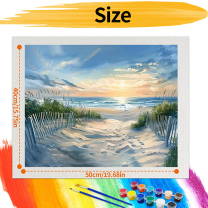 Seaside- Paint by Numbers -50x40cm