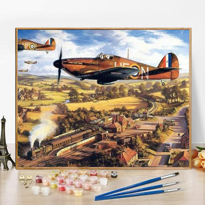 Plane - Paint by Numbers -50x40cm