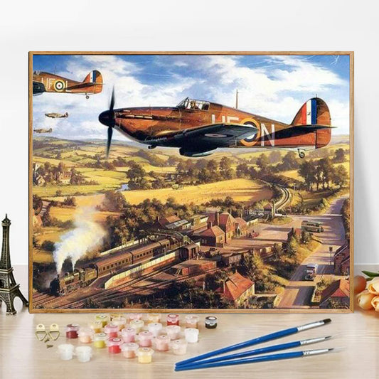 Plane - Paint by Numbers -50x40cm