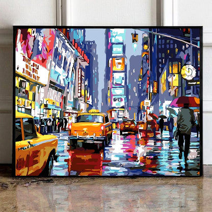 City - Painting with Numbers -50x40cm